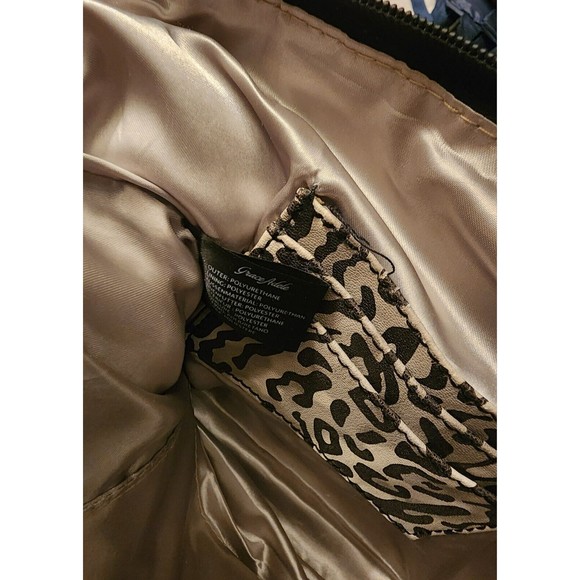 New GRACE ADELE LEOPARD Animal Print CROSSBODY or Clutch Bag PURSE NWOT - Picture 5 of 7